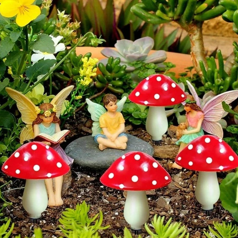 Solar Lights in a Playful Mushroom Design – 8 Lighting Modes for a Magical Atmosphere