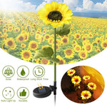 Blütenzauber - Solar-Sonnenblumenleuchten für Ihren Garten