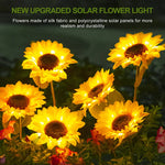 Blütenzauber - Solar-Sonnenblumenleuchten für Ihren Garten