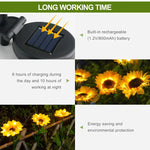 Blütenzauber - Solar-Sonnenblumenleuchten für Ihren Garten