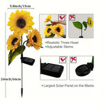 Blütenzauber - Solar-Sonnenblumenleuchten für Ihren Garten