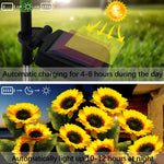 Blütenzauber - Solar-Sonnenblumenleuchten für Ihren Garten