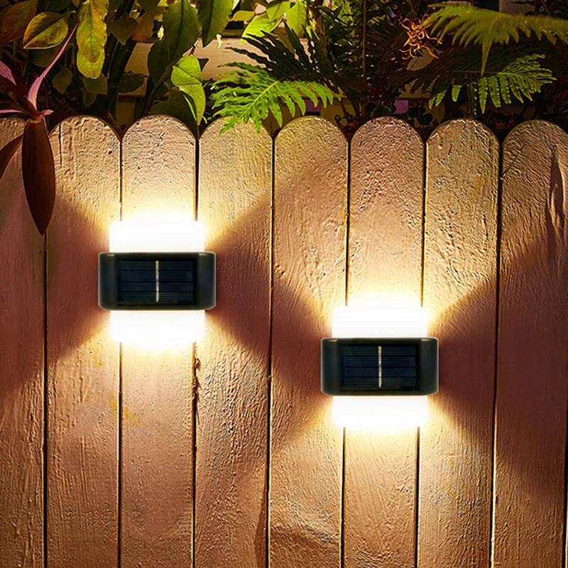 Solar-Powered Outdoor Wall Light - Environmentally Friendly Garden Lighting