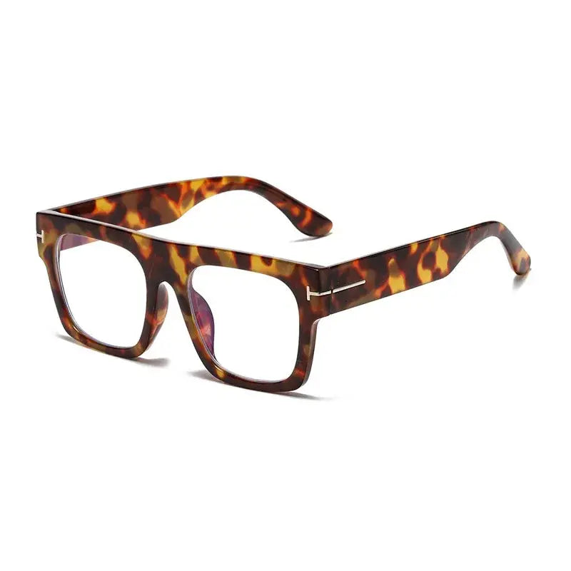 Modische Sonnenbrille | Überdimensionale Retro-Sonnenbrille mit Flachrahmen | Leicht und Bequem