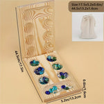 SpeelGem - Mancala Brettspiel Set mit Klappbarem Holzbrett