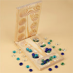 SpeelGem - Mancala Brettspiel Set mit Klappbarem Holzbrett