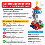 Abenteuerliches Spielzeugset mit Rutsche und Spielturm