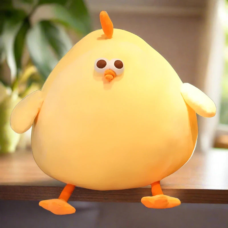 Large plush chicken for cuddling