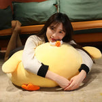Large plush chicken for cuddling