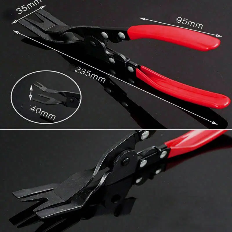 Robust pliers for effortless removal of clips and trim