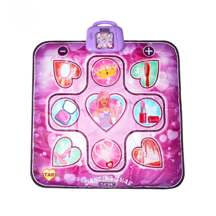 Active Dance Mat for Kids – 4 Game Modes, 6 Difficulty Levels, Music & LED Light