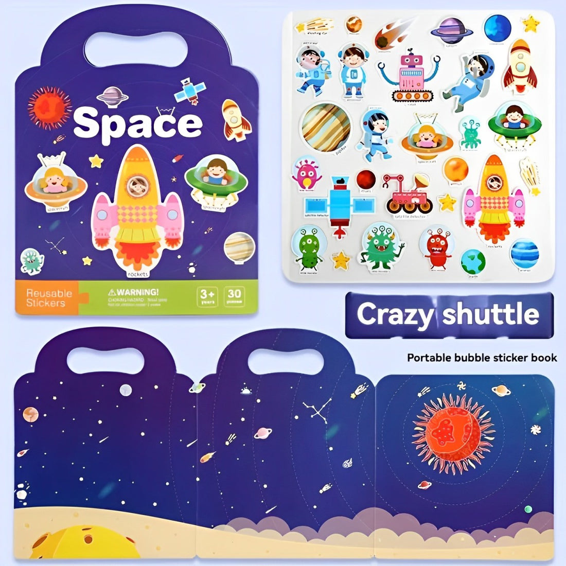 Kreatives Stickerbuch - Fördert Fantasie und Lernen
