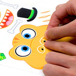 Tierische Stickerbögen - Kreative Bastelideen für Kinder
