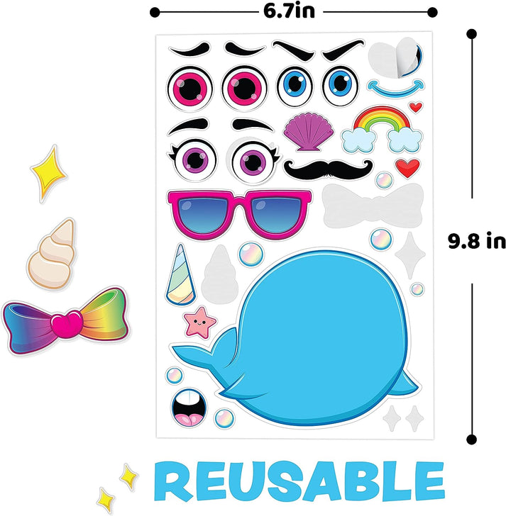 Tierische Stickerbögen - Kreative Bastelideen für Kinder