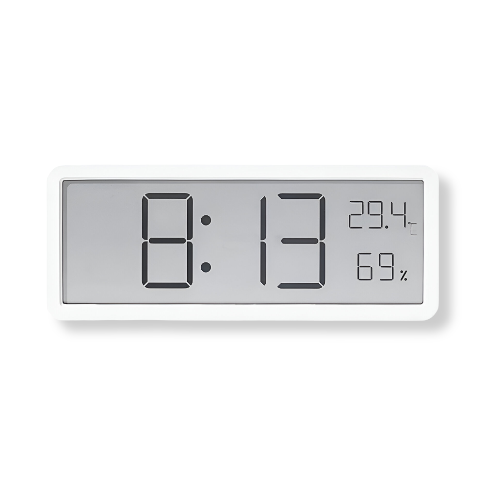 Digitaler LED Wanduhr – Großes Display mit Temperatur und Luftfeuchtigkeit