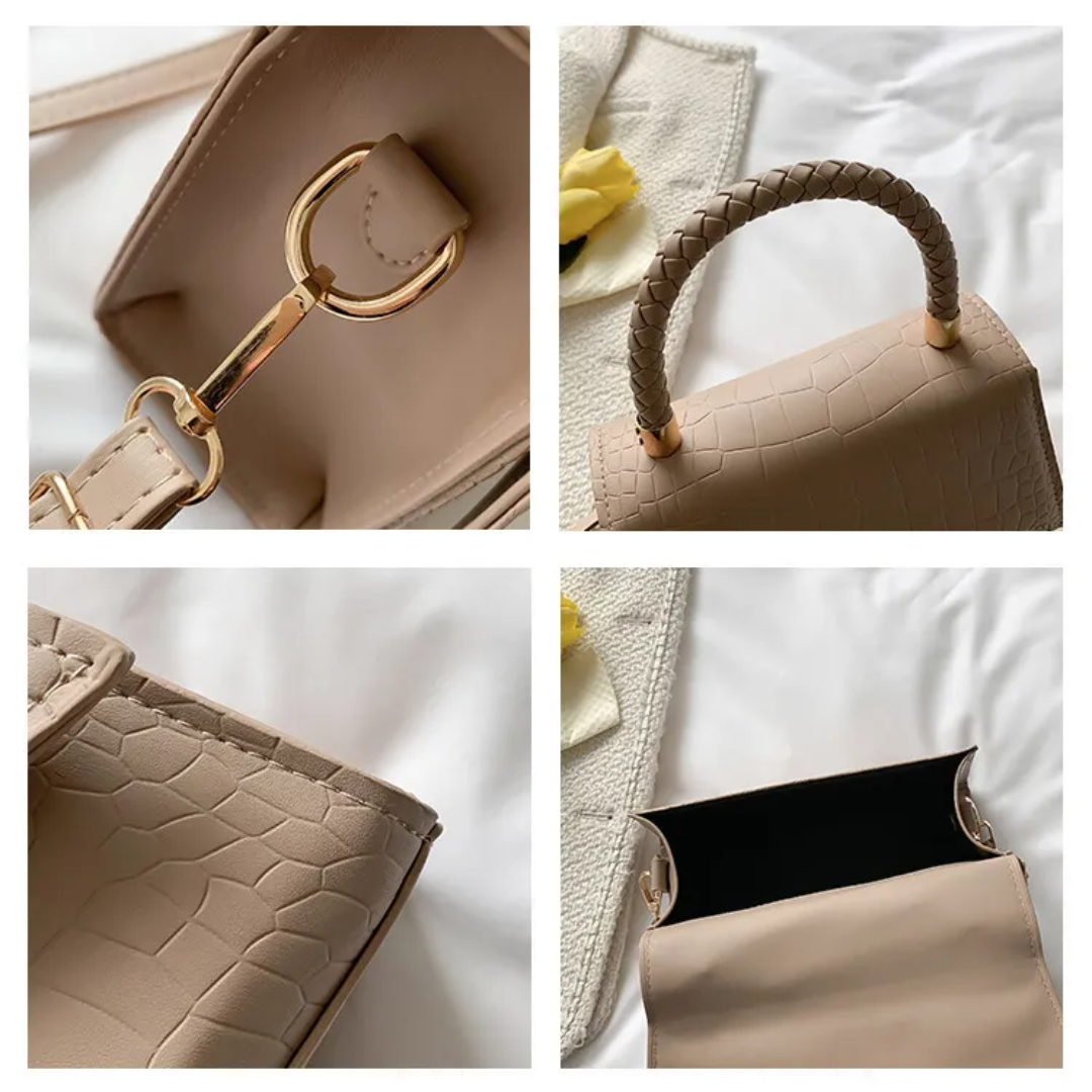 Elegante Handtasche mit praktischem Tragegriff und Umhängeriemen