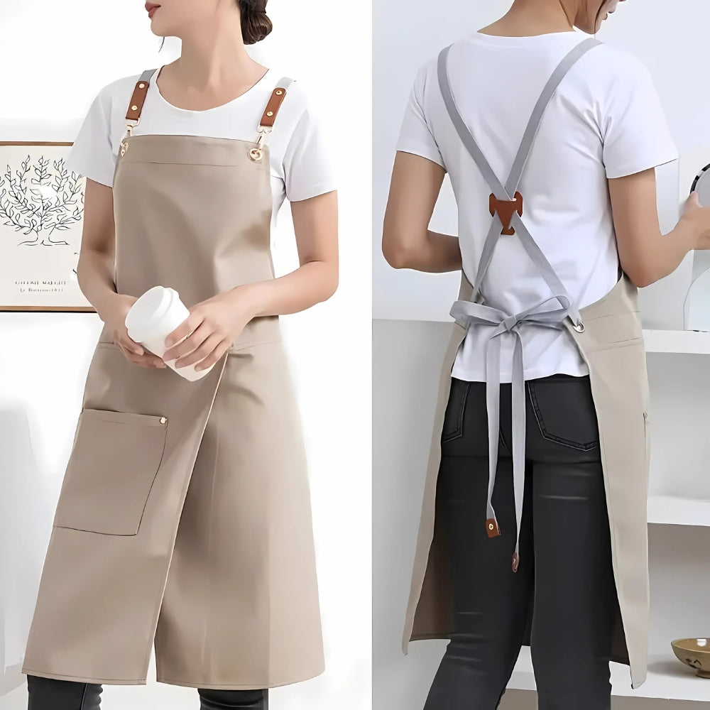 Elegante Rockschürze mit praktischen Taschen und verstellbaren Trägern