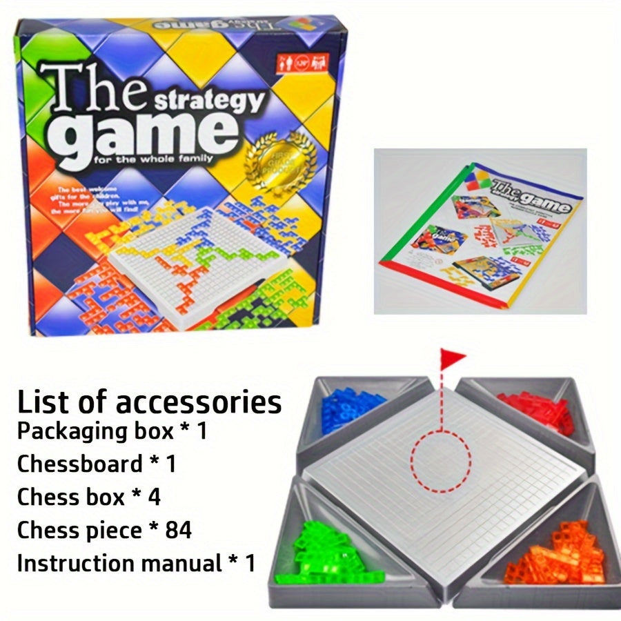 Familienstrategie-Spiel - Puzzle für bis zu 4 Spieler
