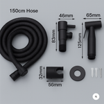 Stainless Steel Bidet Sprayer AquaNova – Hygienic Toilet Shower with Wall Mount