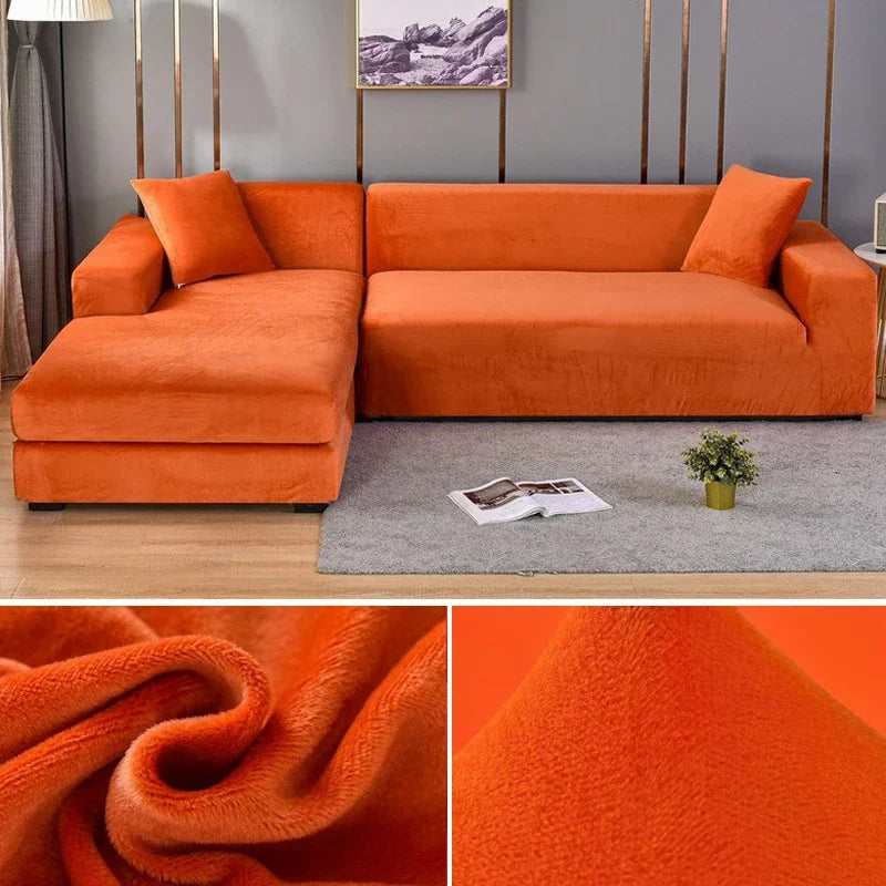 Elegante Stretch-Velours Sofahülle – Stilvoller Schutz für jedes Sofa