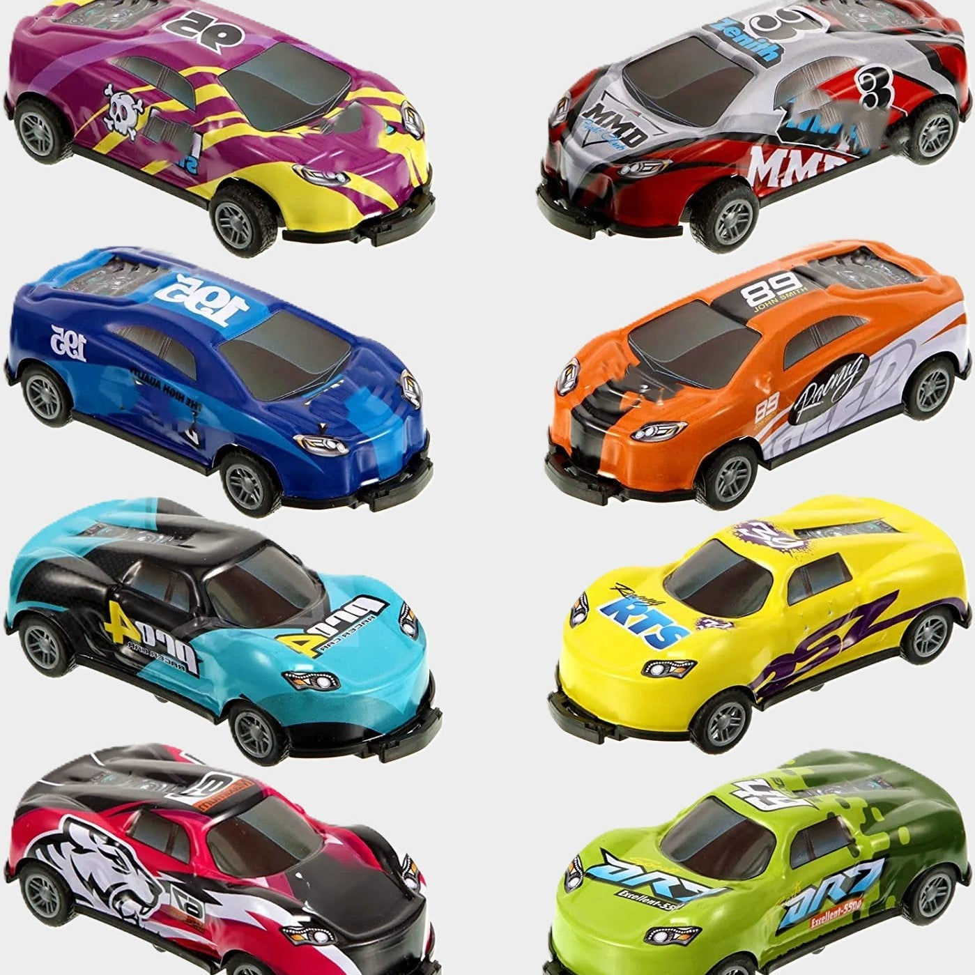 Action-Packed Toy Cars for Kids - 4-Piece Set
