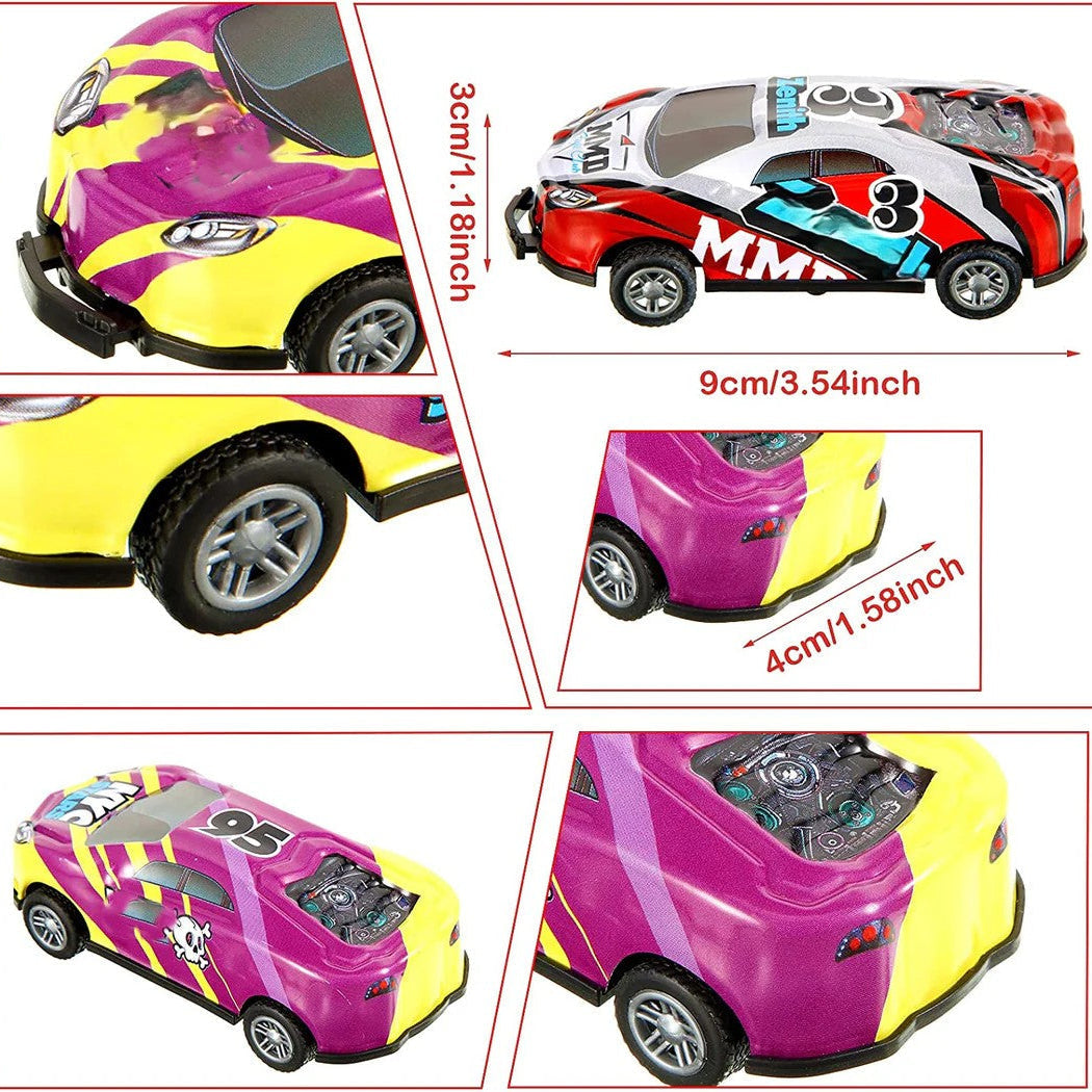 Action-Packed Toy Cars for Kids - 4-Piece Set