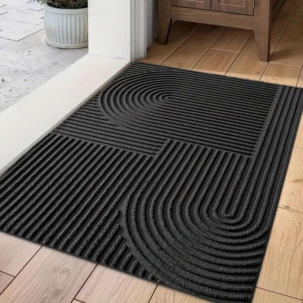 Elegant and Functional Wave Pattern Doormat for Your Home