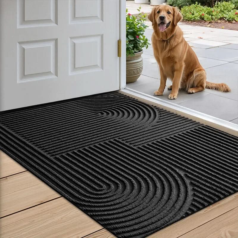Elegant and Functional Wave Pattern Doormat for Your Home