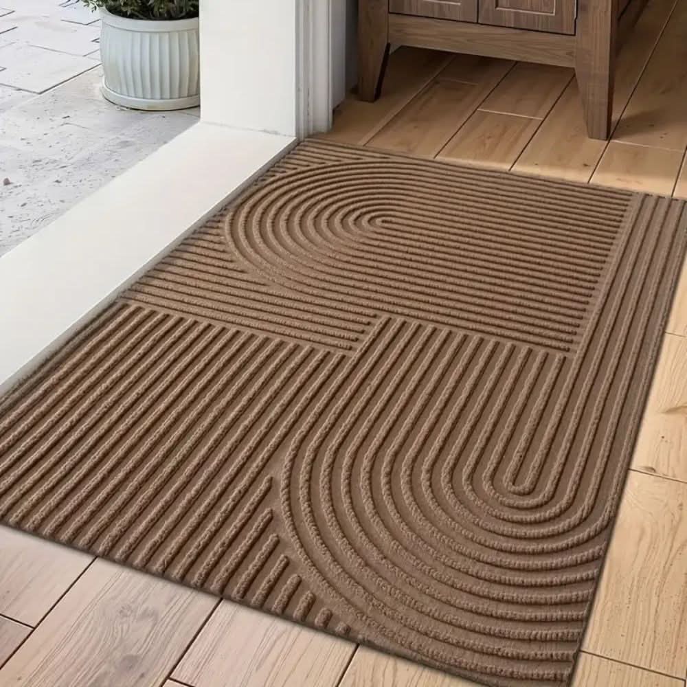 Elegant and Functional Wave Pattern Doormat for Your Home