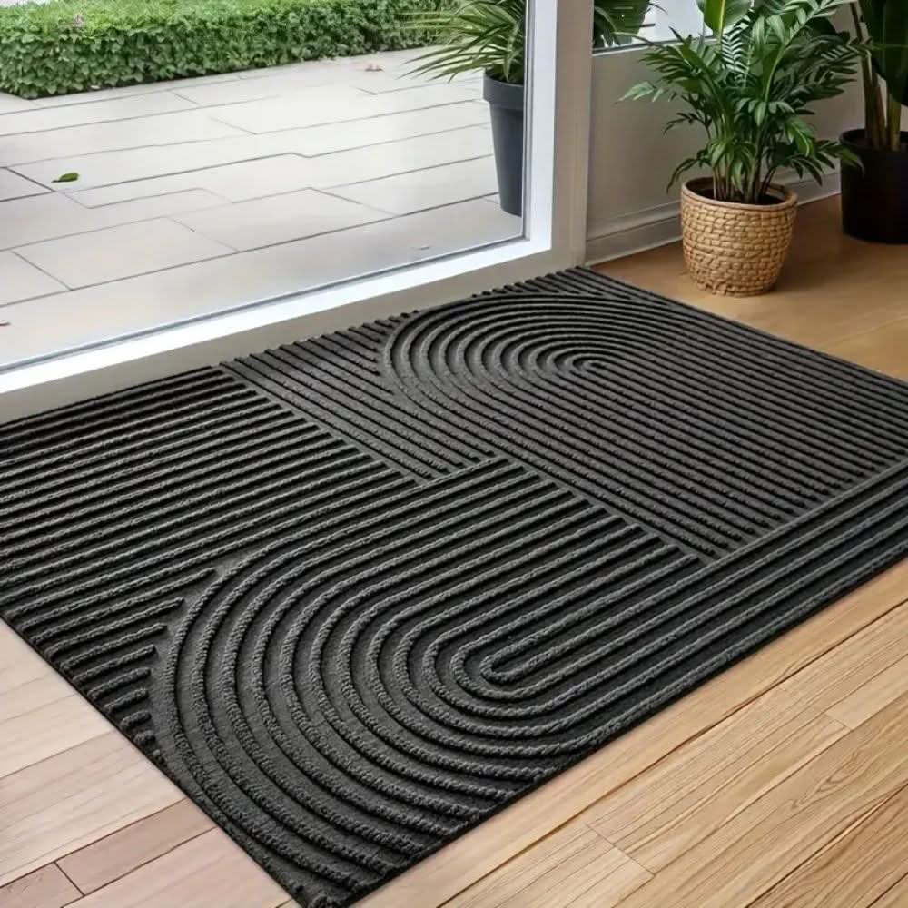 Elegant and Functional Wave Pattern Doormat for Your Home