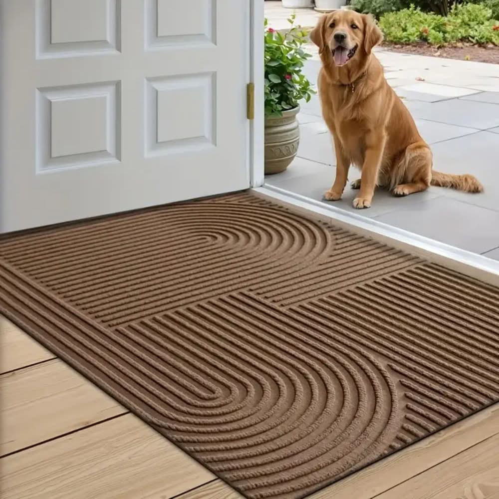 Elegant and Functional Wave Pattern Doormat for Your Home