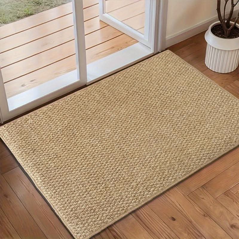 Elegant Jute-Look Doormat – Robust and Non-Slip Mat for Indoors and Outdoors