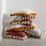Elegant Cotton Cushion Cover with Tassels – Stylish Decoration for Your Home