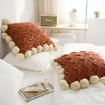 Elegant Cotton Cushion Cover with Tassels – Stylish Decoration for Your Home