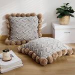 Elegant Cotton Cushion Cover with Tassels – Stylish Decoration for Your Home