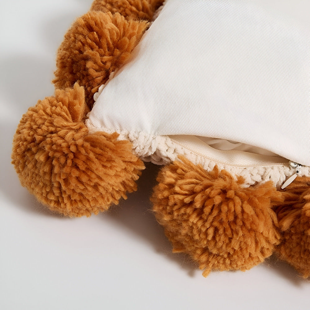 Elegant Cotton Cushion Cover with Tassels – Stylish Decoration for Your Home