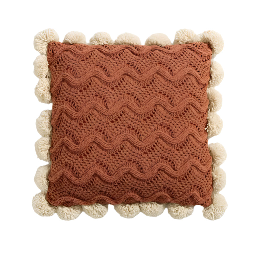 Elegant Cotton Cushion Cover with Tassels – Stylish Decoration for Your Home