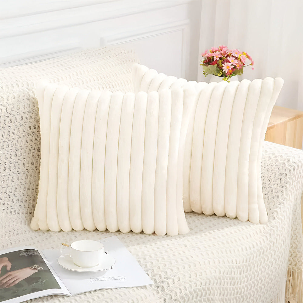Elegante Kissenbezüge mit Streifen – 2er Set für stilvolle Wohnräume