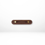 Elegant Wooden Wall Hooks with Brass Accents – Space-Saving Organizers