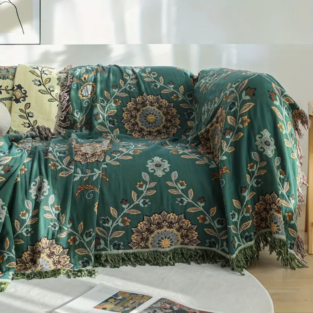 Wendbare Baumwolldecke im Vintage-Stil für jeden Anlass