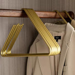 Stilvolle Aluminium-Kleiderbügel für einen aufgeräumten Schrank (5 Stück)