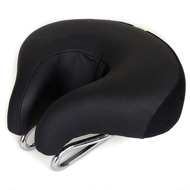 Comfortable Noseless Bicycle Saddle for Mountain Bikes - Padded and Ergonomic (Black)