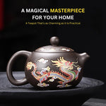 Color-Changing Teapot with Dragon and Phoenix Motif