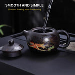 Color-Changing Teapot with Dragon and Phoenix Motif