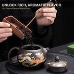 Color-Changing Teapot with Dragon and Phoenix Motif