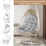 Comfortable Cushions for Garden and Rocking Chairs – Dark Grey – 80x120 cm – For Indoors & Outdoors