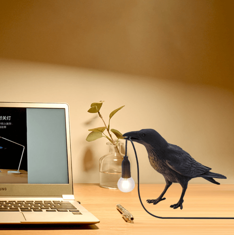 The Elegant Crow Lamp