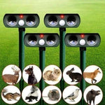 Effective Animal Repellent Device | Motion-Activated Ultrasonic Technology | Weatherproof and Wireless