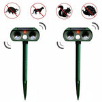 Effective Animal Repellent Device | Motion-Activated Ultrasonic Technology | Weatherproof and Wireless