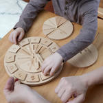 Lernuhr für Kinder - Zeit und Brüche spielerisch entdecken